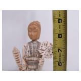 Very Nice Vintage Hand Carved Bone Guanyin Figure
