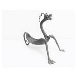 Vintage Hand Wrought Iron Sculptural Dragon Tray/Holder