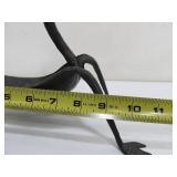 Vintage Hand Wrought Iron Sculptural Dragon Tray/Holder