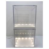 Pair of Working Ikea Acrylic LED Lighted Display Cube