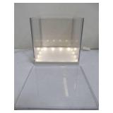 Pair of Working Ikea Acrylic LED Lighted Display Cube