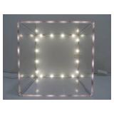 Pair of Working Ikea Acrylic LED Lighted Display Cube