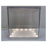 Pair of Working Ikea Acrylic LED Lighted Display Cube