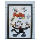 Large Framed FELIX The Cat Poster