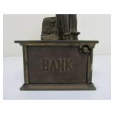 Vintage Cast Iron UNCLE SAM Mechanical Bank