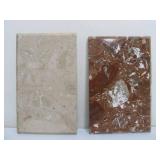 3 Quality Solid Italian Marble Clock Plinth Bases