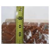 3 Quality Solid Italian Marble Clock Plinth Bases