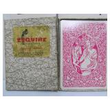 Vintage Risque Nude Doll w/Oversized Deck of Playing Cards