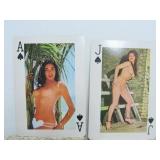 Vintage Risque Nude Doll w/Oversized Deck of Playing Cards