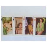 Vintage Risque Nude Doll w/Oversized Deck of Playing Cards