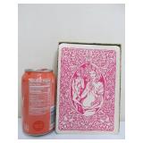 Vintage Risque Nude Doll w/Oversized Deck of Playing Cards