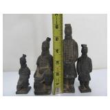 Vintage Chinese Terra Cotta Warrior Figures