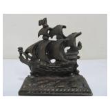 Pair of Antique Cast Iron Ship Bookends
