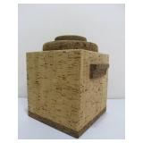 Vintage Deco Cork Ice Bucket
