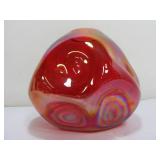 Free Form Art Glass Hand Blown Vase