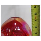 Free Form Art Glass Hand Blown Vase
