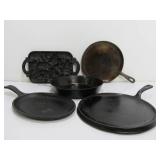 Group of Vintage etc Cast Iron Cookware