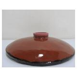 Signed Art Pottery Pedestal Platter w/Fish