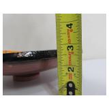 Signed Art Pottery Pedestal Platter w/Fish