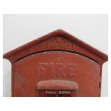 Old Vintage GAMEWELL Cast Iron Fire Telephone Call Box