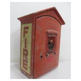 Old Vintage GAMEWELL Cast Iron Fire Telephone Call Box