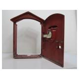 Old Vintage GAMEWELL Cast Iron Fire Telephone Call Box