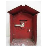 Old Vintage GAMEWELL Cast Iron Fire Telephone Call Box
