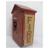 Old Vintage GAMEWELL Cast Iron Fire Telephone Call Box