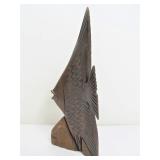 Hand Carved Ironwood Fish Sculpture