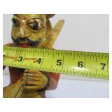 Hand Carved & Painted Vintage Wood Rajasthani Musician Figures