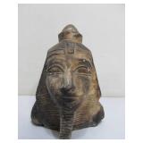 2 Small Vintage Egyptian Carved Stone King Tut Busts