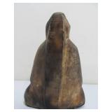 2 Small Vintage Egyptian Carved Stone King Tut Busts