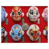 Boxed Set of Vintage Miniature Handpainted Oriental Theater Masks