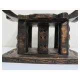 Small Carved African Wood Stool