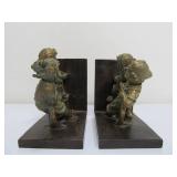 Kids Playing Tug-O-War Bookends Set