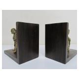 Kids Playing Tug-O-War Bookends Set