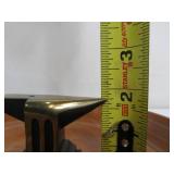 Vintage Nut Bowl w/Solid Brass Anvil Centerpiece