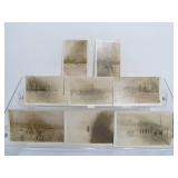 Group of Antique Winter Ski Jump & Ice Castle Photographs