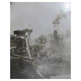3 Original Antique Photos of Early Steam Powered Fire Engines