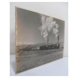 Large Old Original Burlington Route Railroad Train Photo w/Info