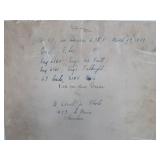 Large Old Original Burlington Route Railroad Train Photo w/Info