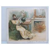 Antique Victorian Heavy Cardboard Reynier Clove Cigar Advertising Sign