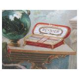 Antique Victorian Heavy Cardboard Reynier Clove Cigar Advertising Sign