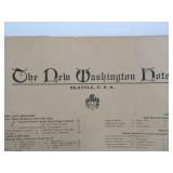 Lot of 4 Large Antique Menus From The New Washington Hotel in Seattle
