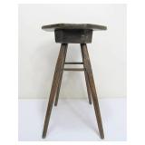 Early Antique Primitive Wooden Stool