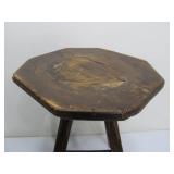 Early Antique Primitive Wooden Stool