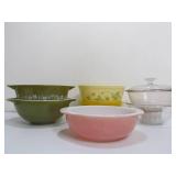 Lot of Vintage PYREX Glass Bowls