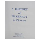 Large Vintage 1956 Illustrated Book - "The History of Pharmacy in Pictures"