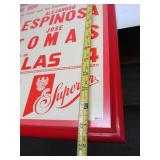 Large Framed Mexican Bullfight Poster