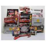 Large Lot of GRAINGER Racing Team Larger Size Diecast Vehicles etc